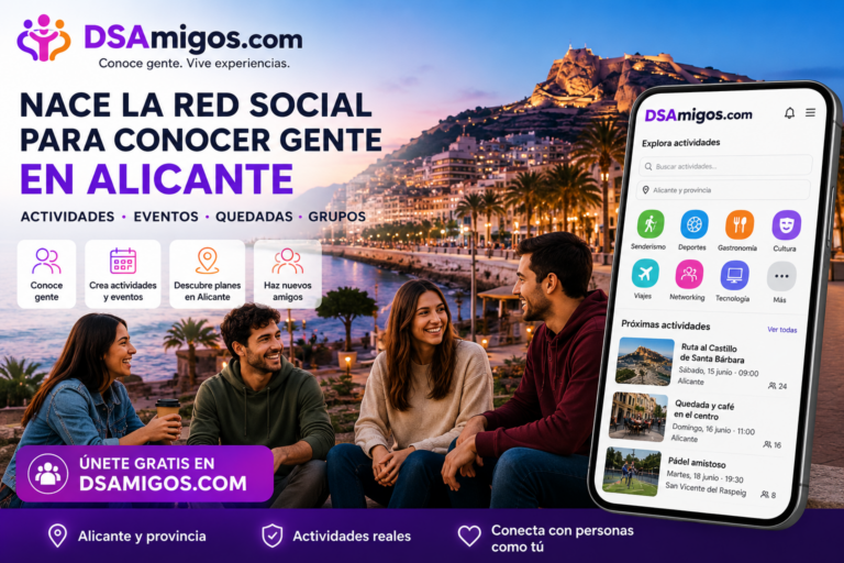 Una plataforma alicantina quiere revolucionar la forma de hacer amigos y descubrir planes en la provincia